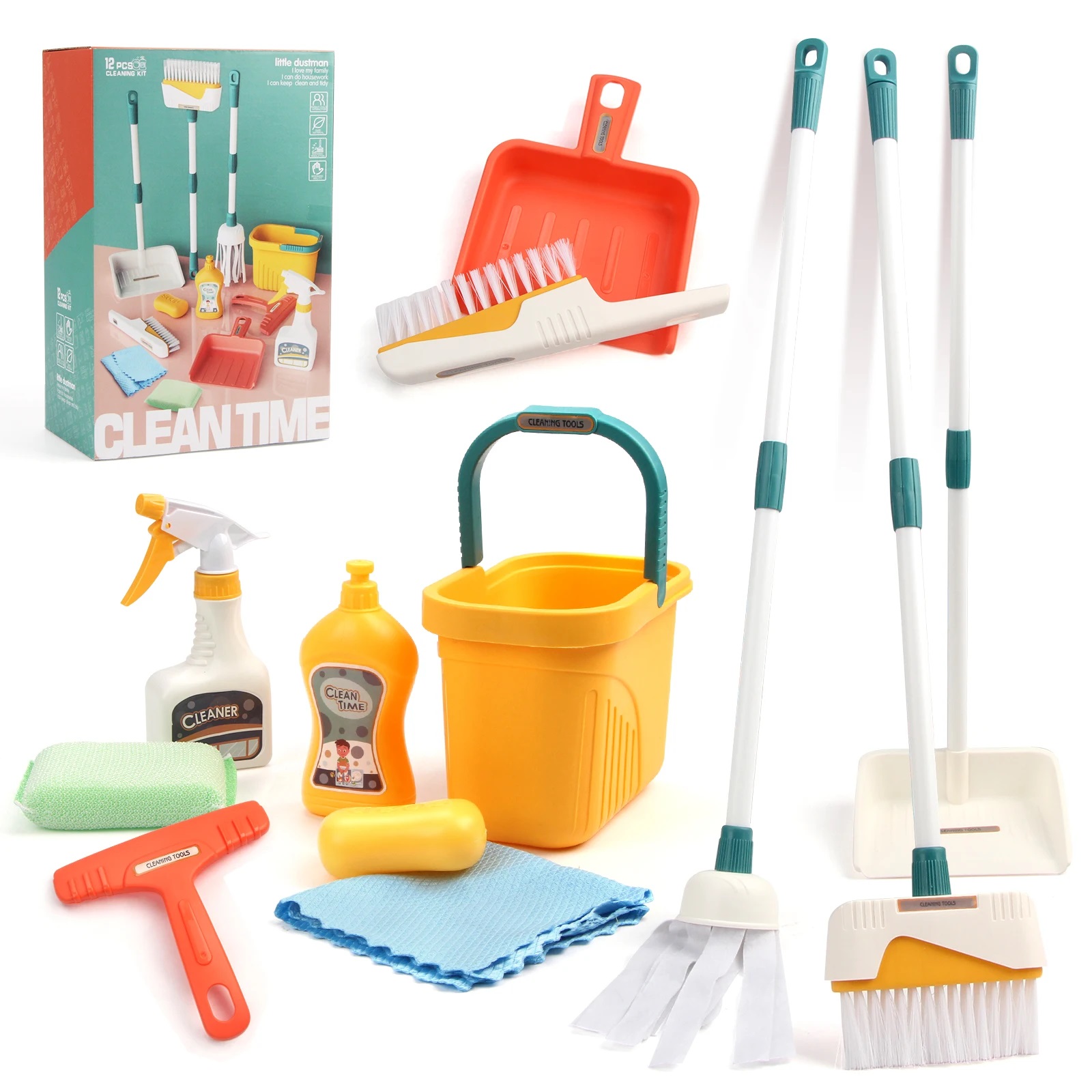 12pcs/set Kids Cleaning Set Ho - огляд і ціна Kids Outdoor Broom
