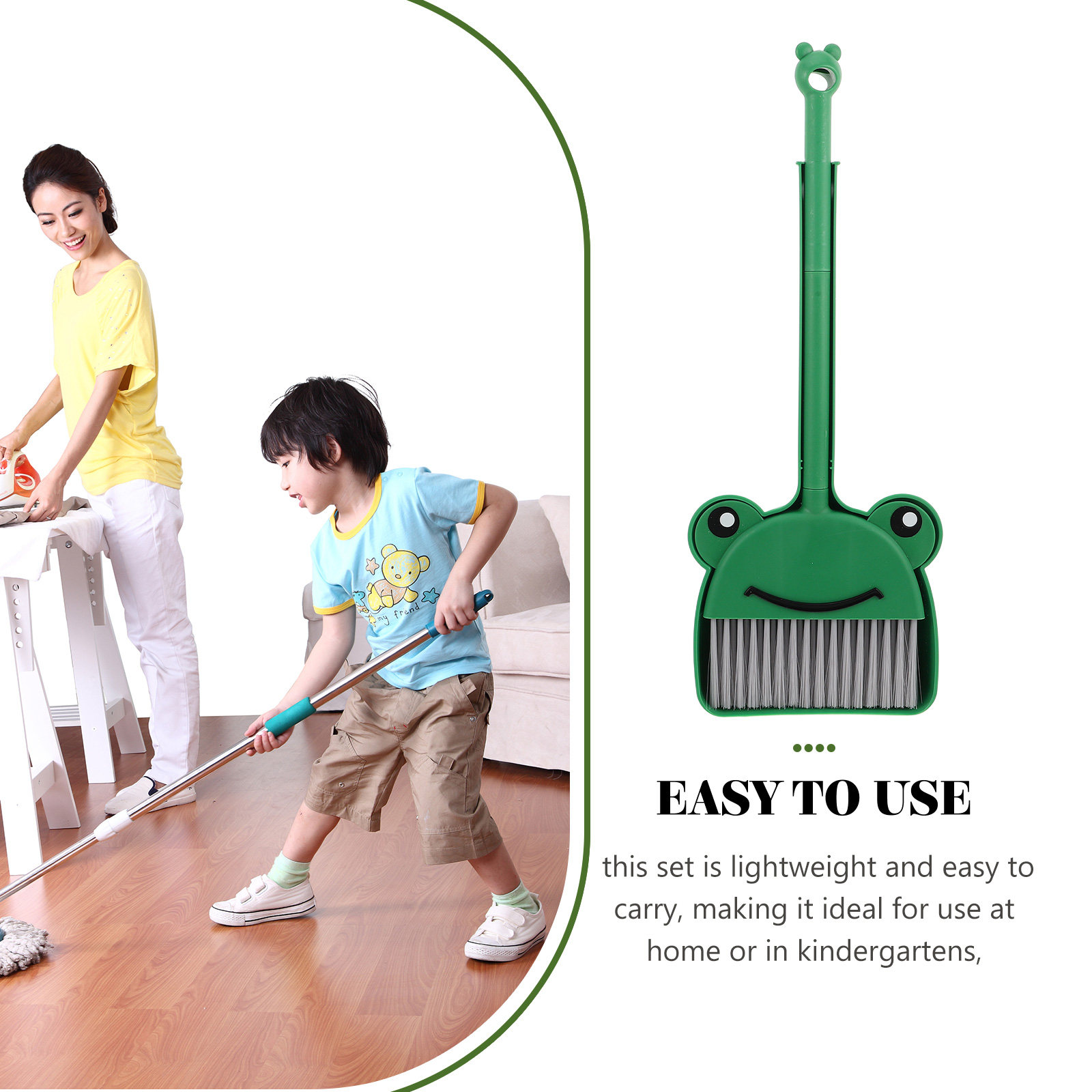 1Set Kids Broom and Dustpan Se - огляд і ціна Kids Outdoor Broom