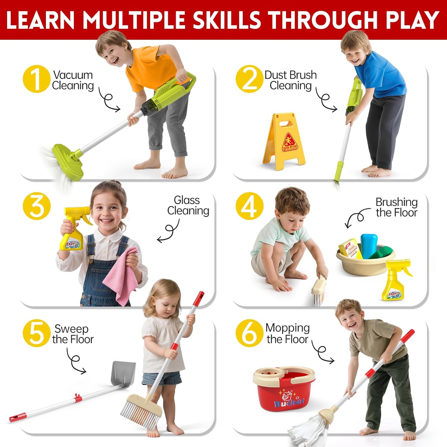 Kids Cleaning Toy Set Housekee - огляд і ціна Kids Outdoor Broom