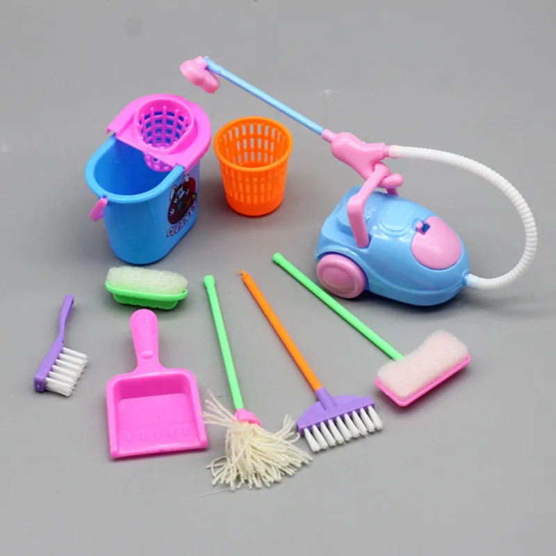 9PCS Miniature Doll House Clea - огляд і ціна Kids Outdoor Broom