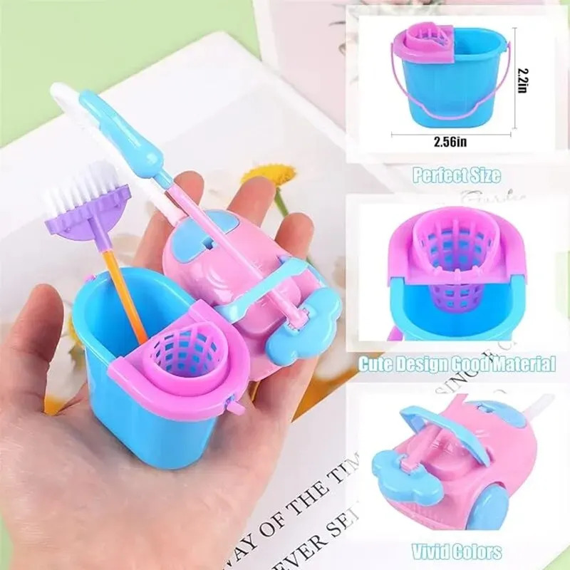 9PCS Miniature Doll House Clea - огляд і ціна Kids Outdoor Broom