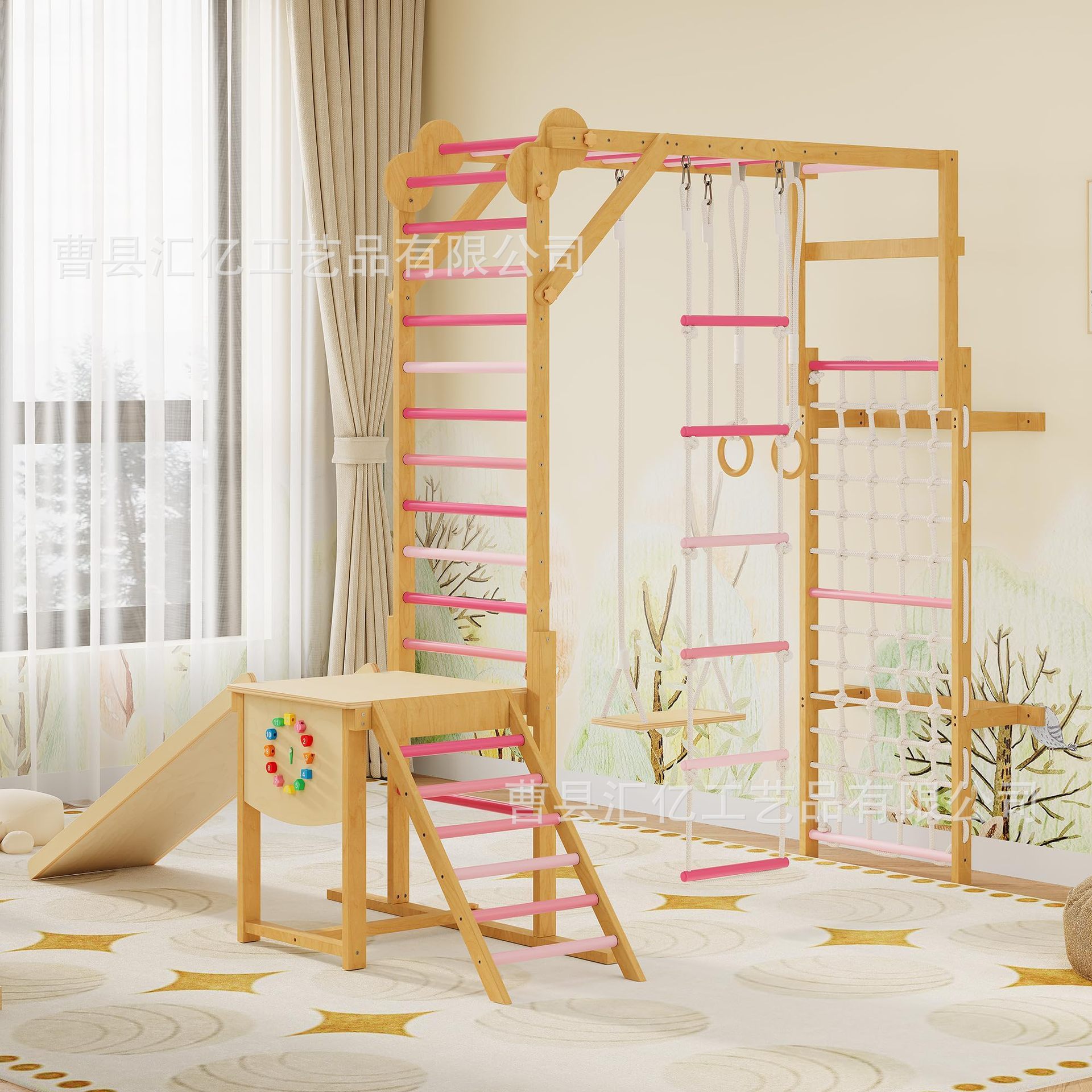 Indoor Solid Wood Kids Physica - огляд і ціна Kids Outdoor Climbing Frame