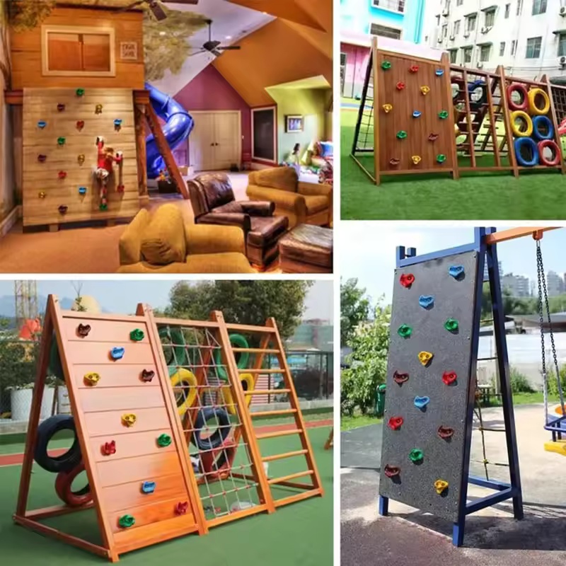 10Pcs Rock Climbing Rock Wall  - огляд і ціна Kids Outdoor Climbing Frame