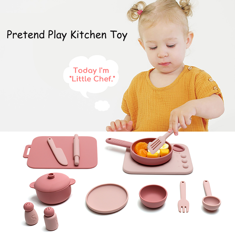13 Pcs Set Silicone Cooking Pl - огляд і ціна Kids Outdoor Kitchen Accessories