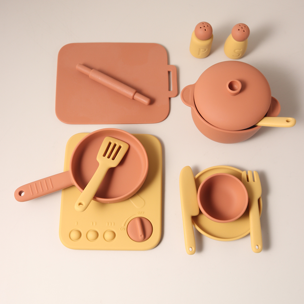 13 Pcs Set Silicone Cooking Pl - огляд і ціна Kids Outdoor Kitchen Accessories