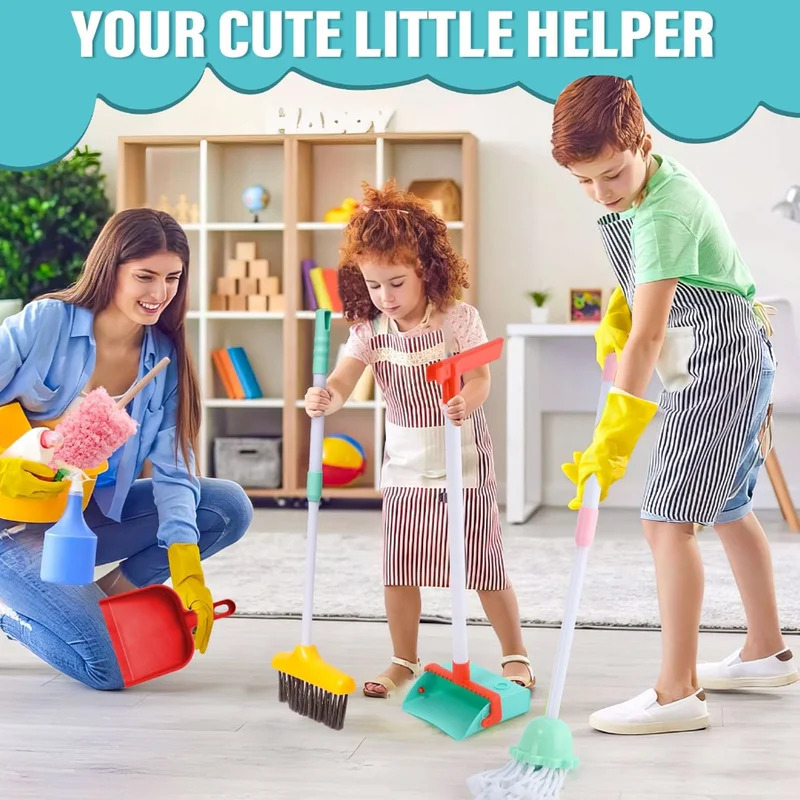 16pcs Kids Cleaning Set - Home - огляд і ціна Kids Outdoor Broom